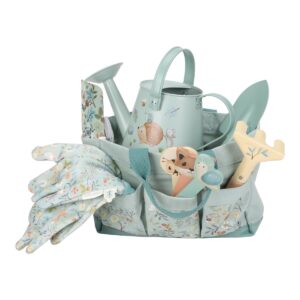 Little Dutch 9114 Gartengeschenkset 10 -Stück – Blau – Forest Friends