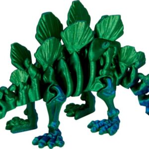Spiegelburg Kristalltier Stegosaurus Skelett grün/blau