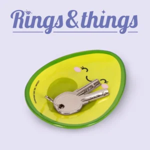 Legami Keramikteller – Rings & Things Avocado