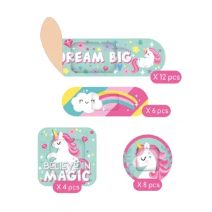 Legami 30 Bedruckte Pflaster – Be Brave Einhorn