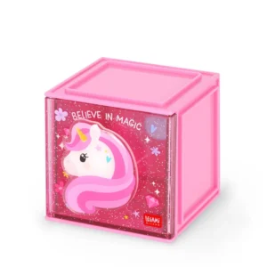 Legami Erweiterbare Schreibtischbox – Cutie Cube Einhorn