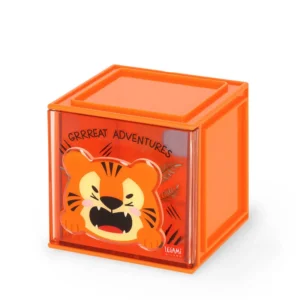 Legami Erweiterbare Schreibtischbox – Cutie Cube Tiger