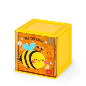 Legami Erweiterbare Schreibtischbox – Cutie Cube Biene
