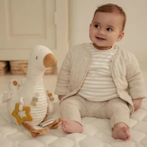 LD 8431 Aktivitäten-Kuscheltier Gans – Weiß – Kleine Gans