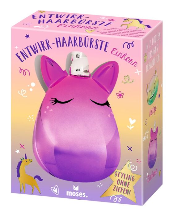 moses Entwirr-Haarbürste Einhorn