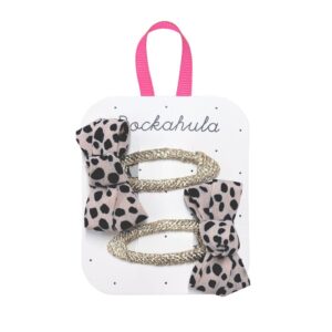 Rockahula Haarspangen H2068L Leopard Love Twisty Bow Clips