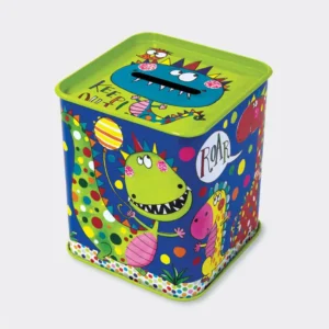 Rachel Ellen Spardose Sparbüchse – Dunkelblaue Dinosaurier