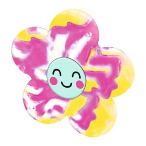 moses Happy Day Wirbelnder Radierer gelb-pink