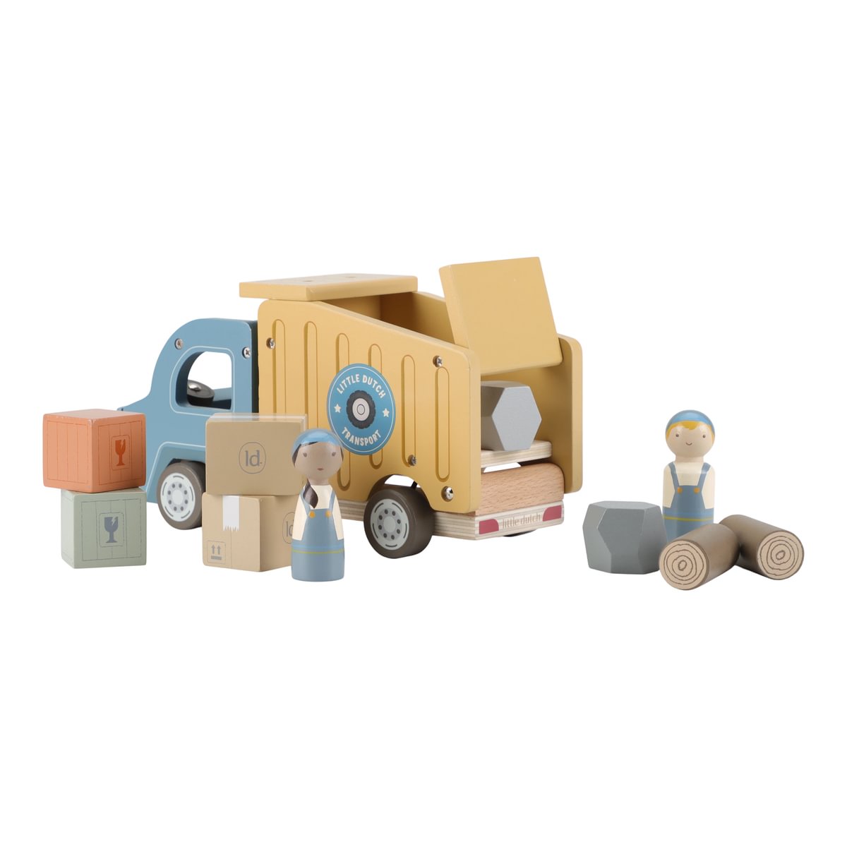 Little Dutch LD2535 Holzauto Kipplaster mit Puppen – Bild 7