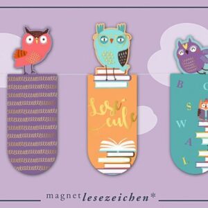 moses Magnetlesezeichen Lustige Leseeulen