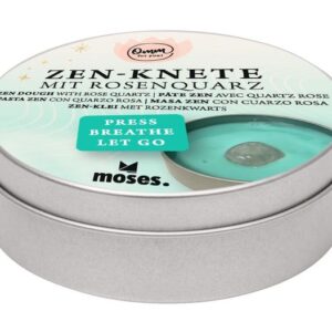 moses Omm for you Zen-Knete mit Rosenquarz türkis