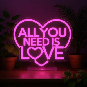 Legami Neon Effekt Led Lampe – All You Need is Love – It’s a Sign
