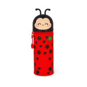 Legami 2-in-1-Federmäppchen aus Silikon – Kawaii Marienkäfer Ladybug