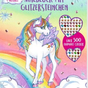 Spiegelburg Malblock mit Glitzersteinchen (Einhorn-Paradies)